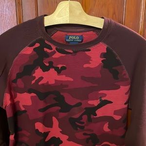 Medium red and black camo Polo Ralph Lauren long sleeve